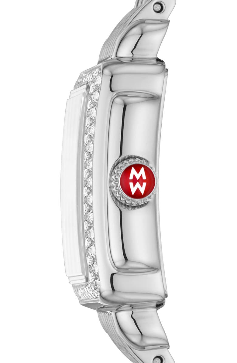 MICHELE Deco Madison Diamond Bracelet Wrap Watch, 23mm, Alternate, color, 