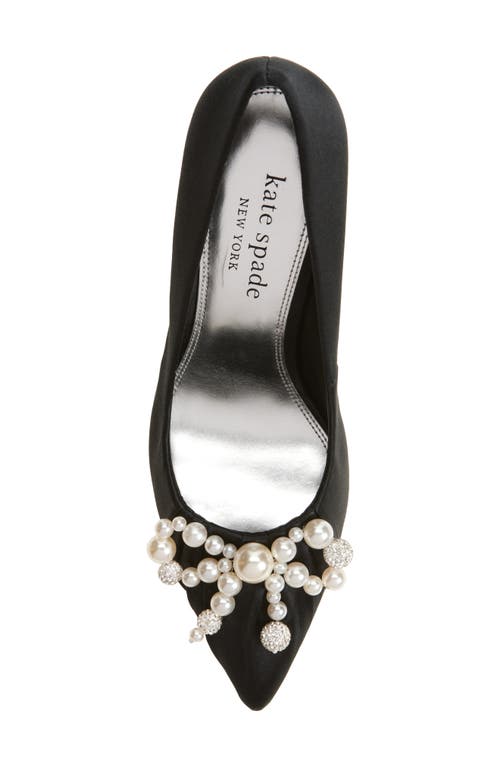 Kate Spade New York Elodie Faux Pearl Pump In Black