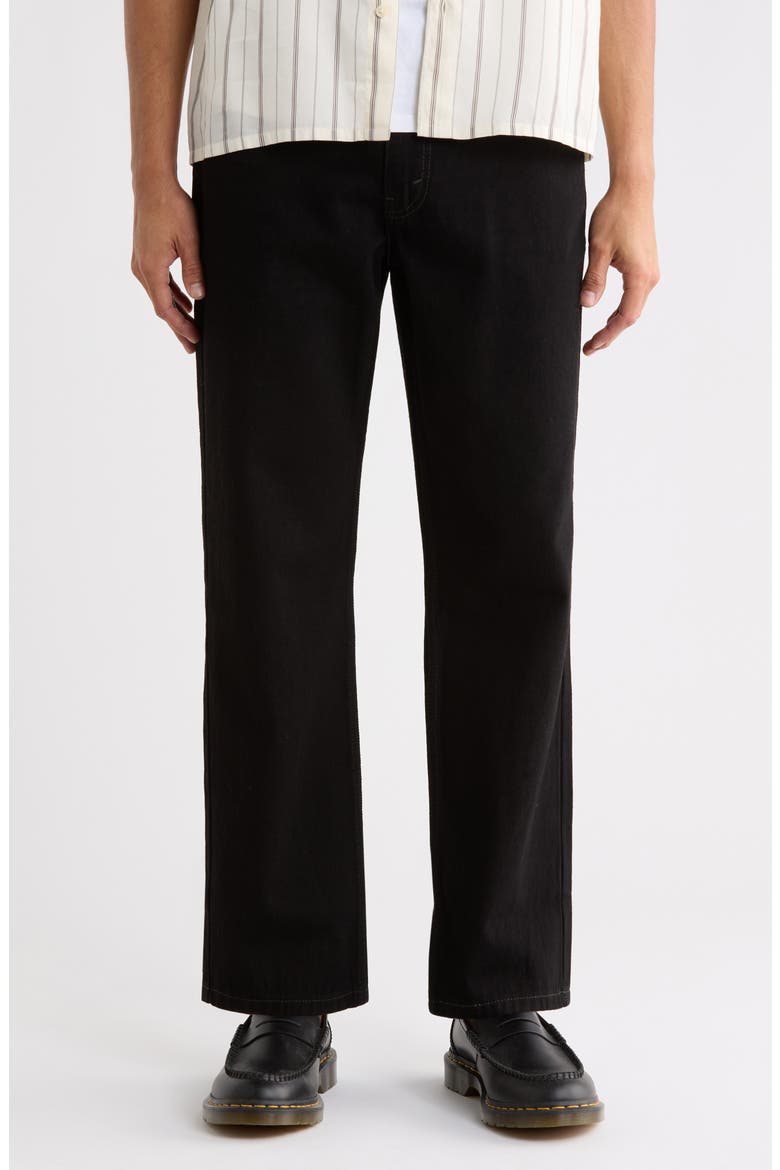 550 Relaxed Regular Rise Straight Leg Jeans, Main, color, BLACK 37743