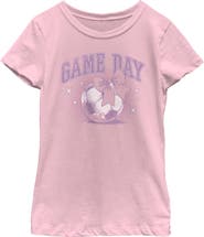 Lost Gods Girls' Cute Game Day Graphic Short Sleeve T-Shirt