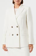 Marina Rinaldi Nebbia Double Breasted Linen Jacket