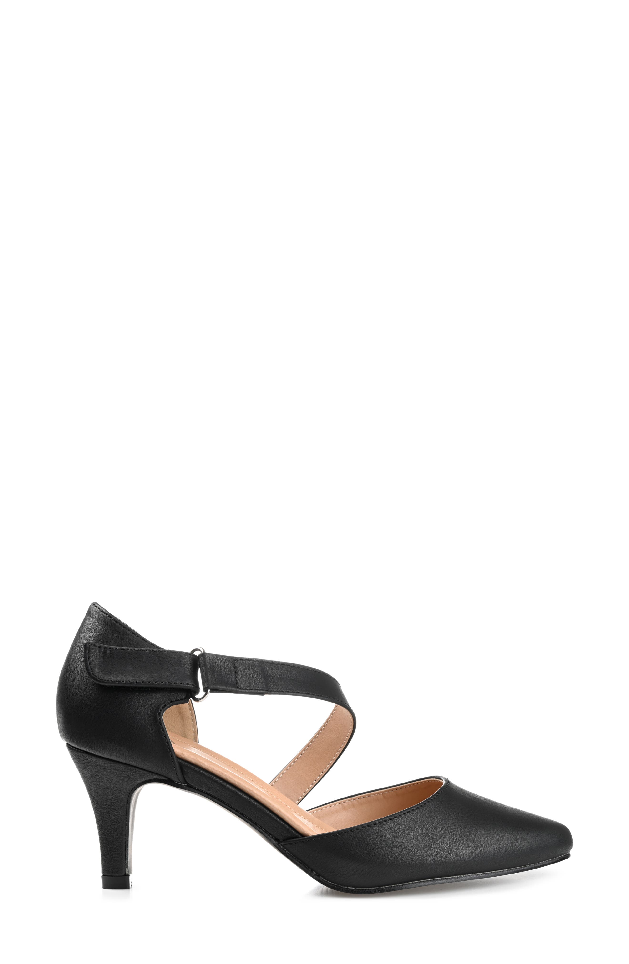 Journee Collection Tillis D'Orsay Pump, Alternate, color, Black