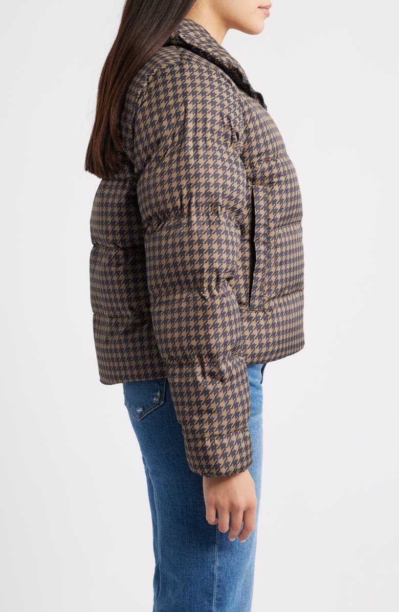 Helly Hansen Jade Water Repellent Puffer Jacket, Alternate, color, Sepia Houndstooth