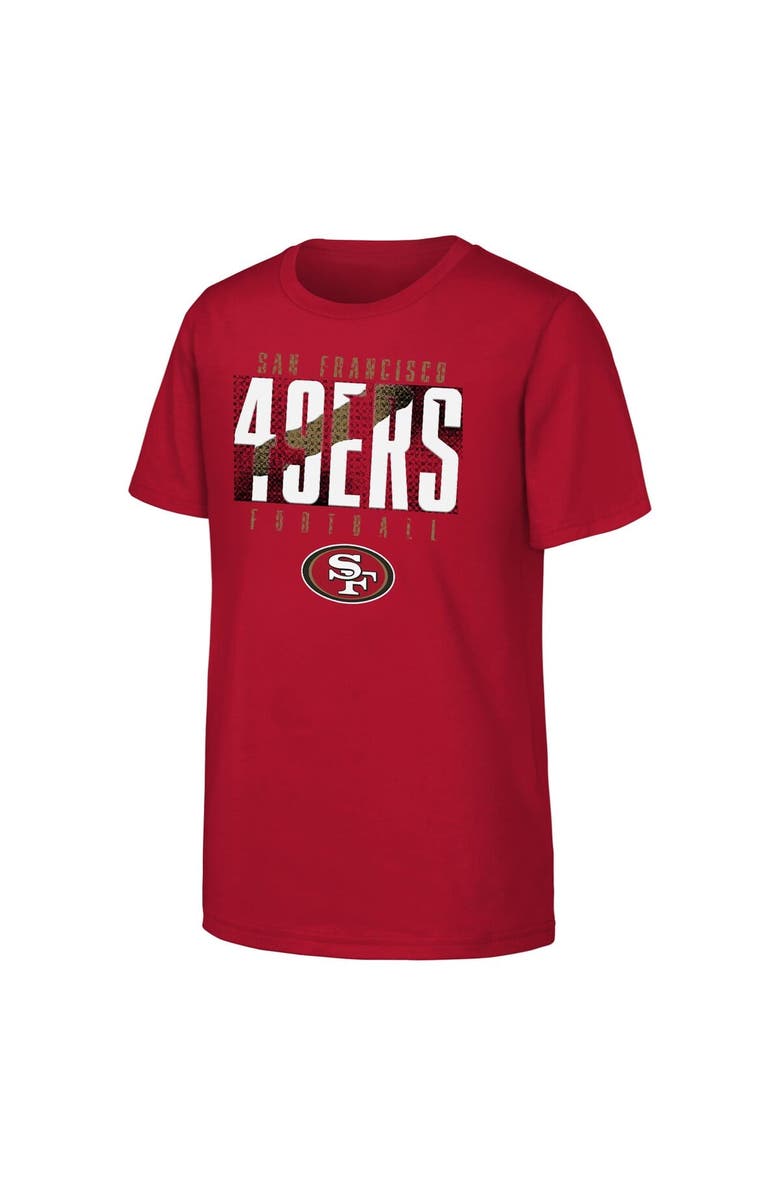 Outerstuff Youth Outerstuff Scarlet San Francisco 49ers Posterize T-Shirt, Alternate, color,