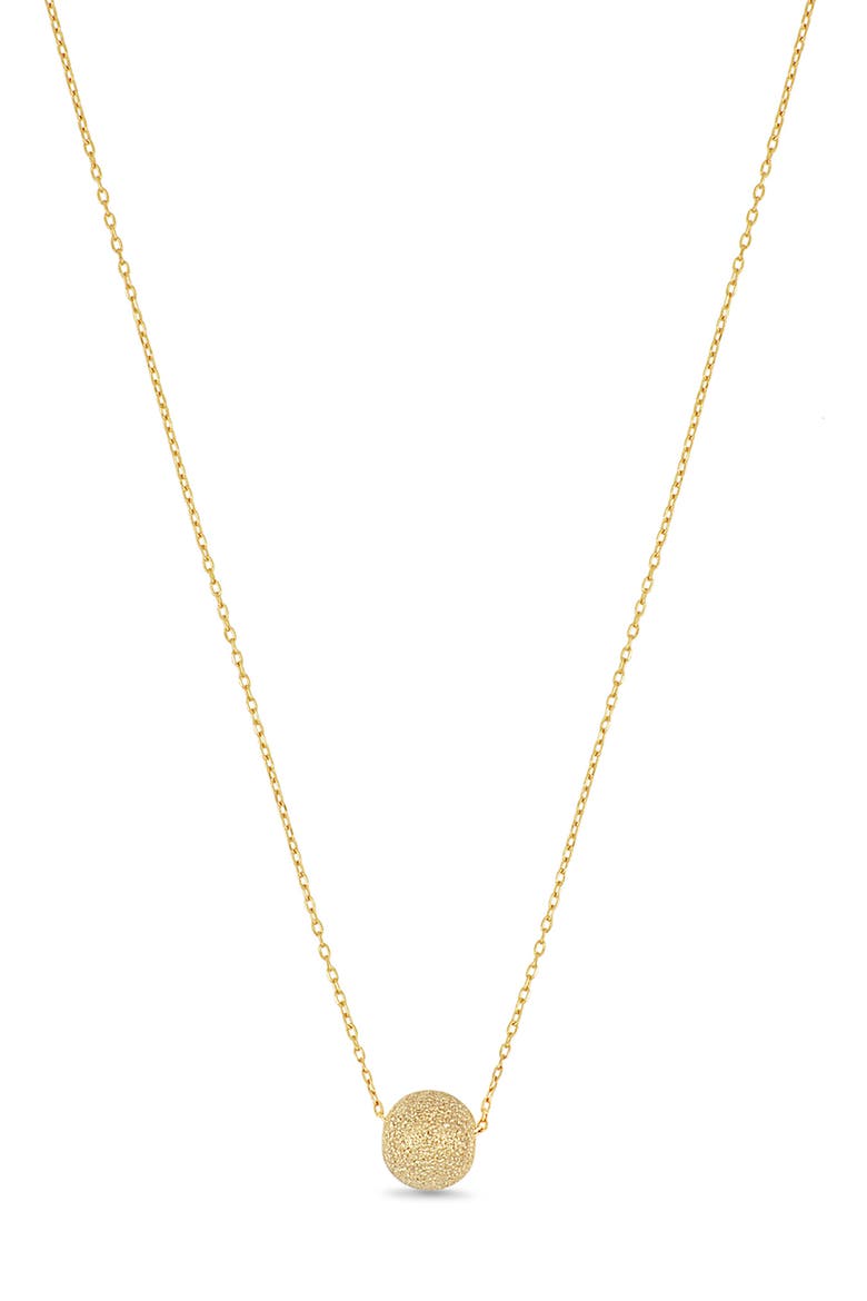 14K Yellow Gold Ball Pendant Necklace, Main, color, 14K YELLOW GOLD