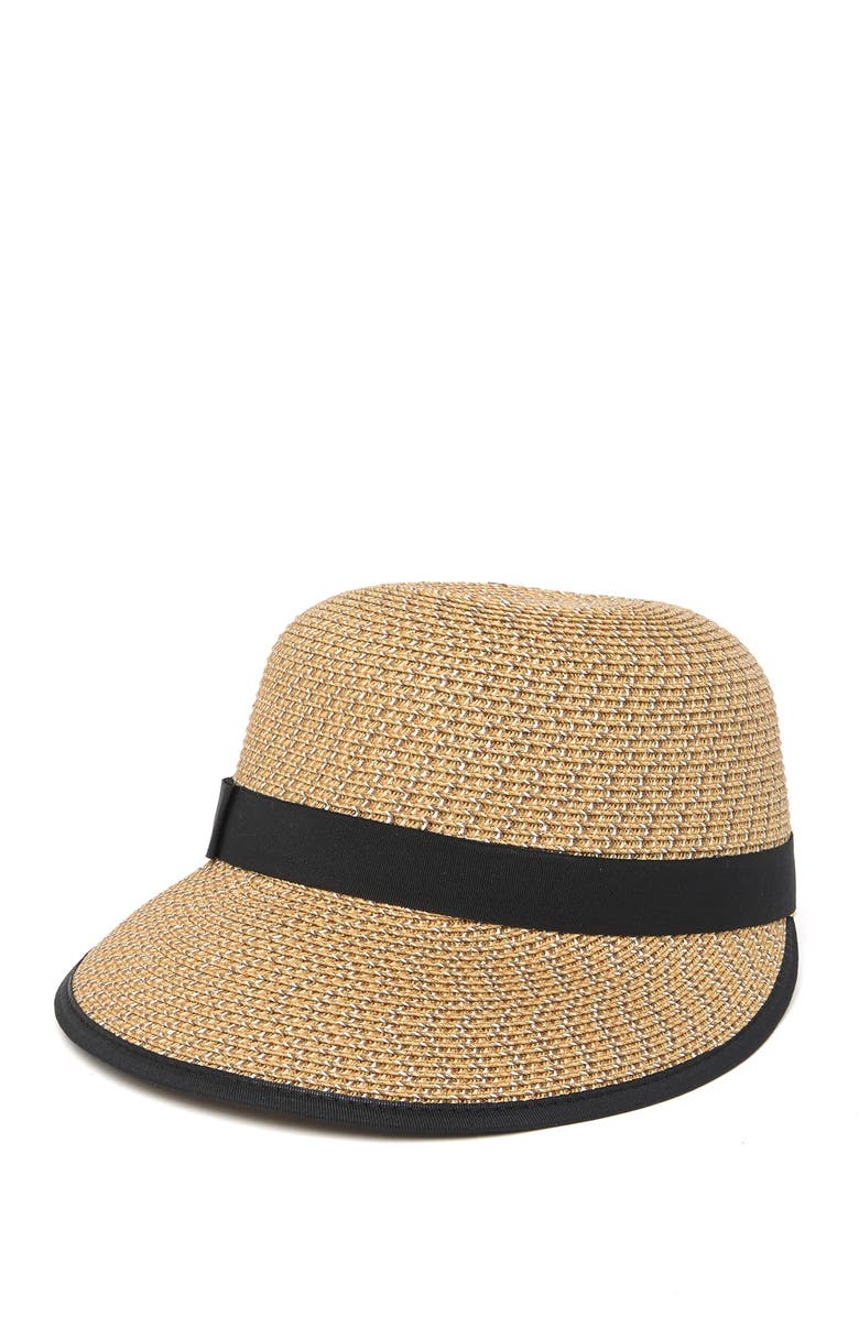 Vince Camuto Gold Rush Framer Hat, Main, color, Gold/ Black