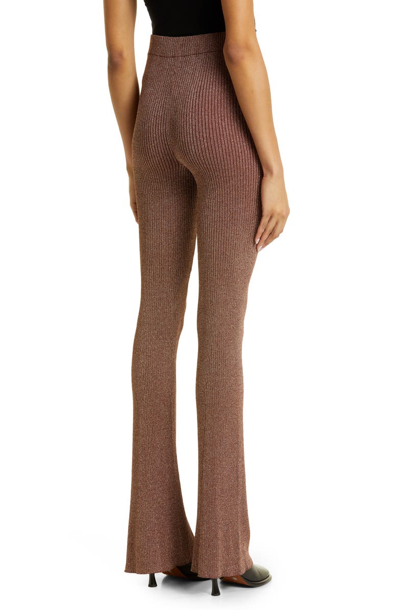 Simon Miller Saturn Skinny Rib Flared Pants, Alternate, color, 