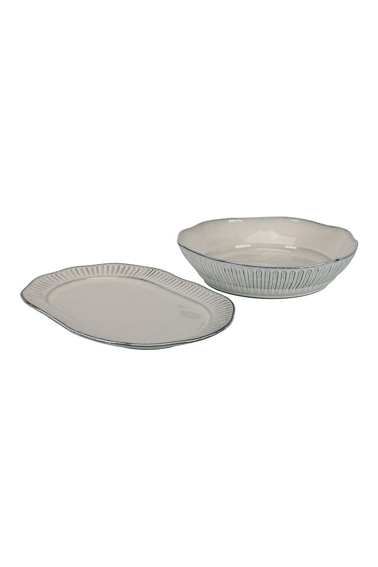 2-Piece Colonnade Serve Set, Main, color, CREAM
