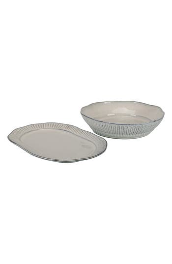 Bia Cordon Bleu Colonnade 2-piece Serve Set In Cream