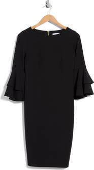 Calvin Klein Bell Cuff Sheath Dress