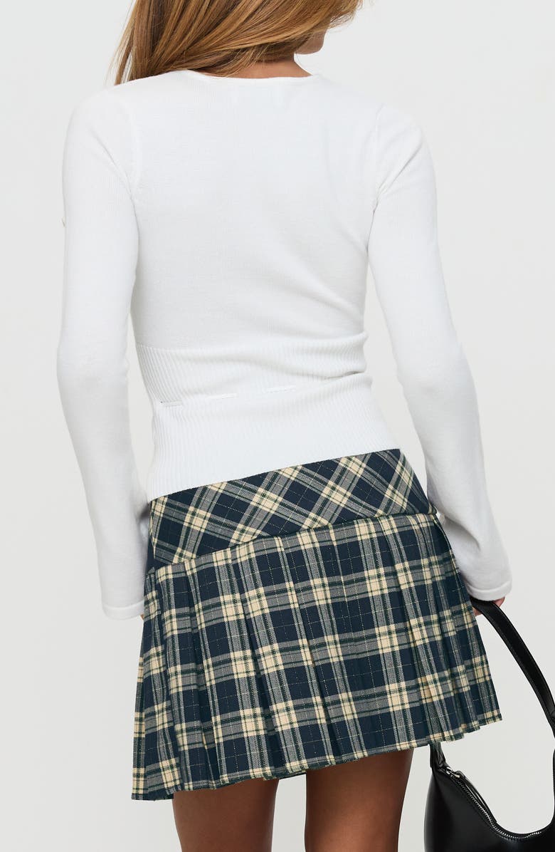 Princess Polly Craving Rib Detail Knit Top, Alternate, color, Ivory