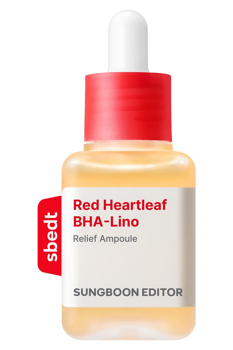 Red Heartleaf BHA-Lino Relief Ampoule, Main, color, NO COLOR