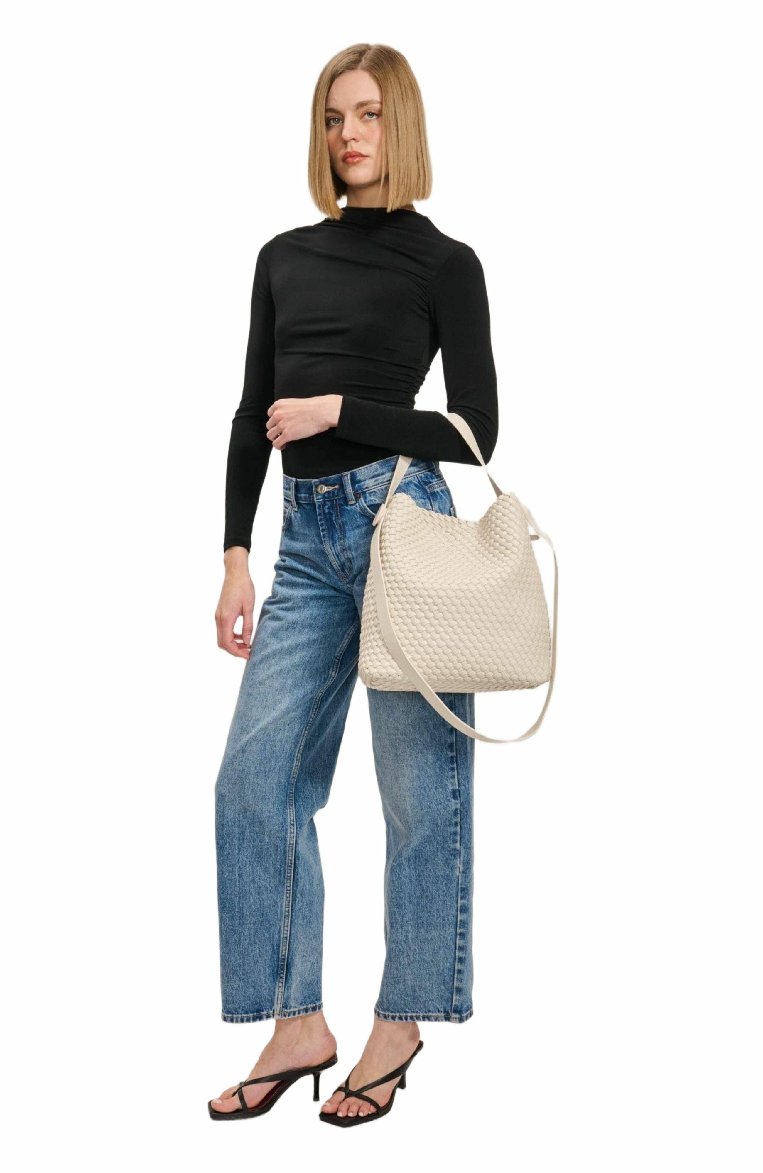 MODA LUXE Edith Hobo Bag, Alternate, color, Oatmilk
