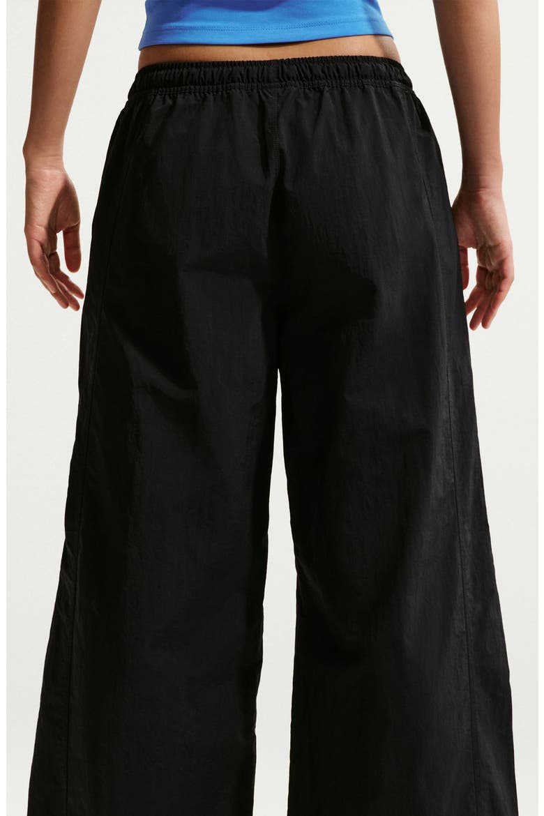 Sportswear Loose Mid Rise Structured Pants, Alternate, color, BLACK/ SAIL
