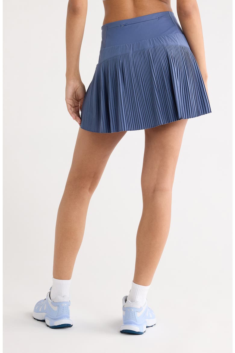 Super Set High Waist Pleated Skort, Alternate, color, BLUE VINTAGE