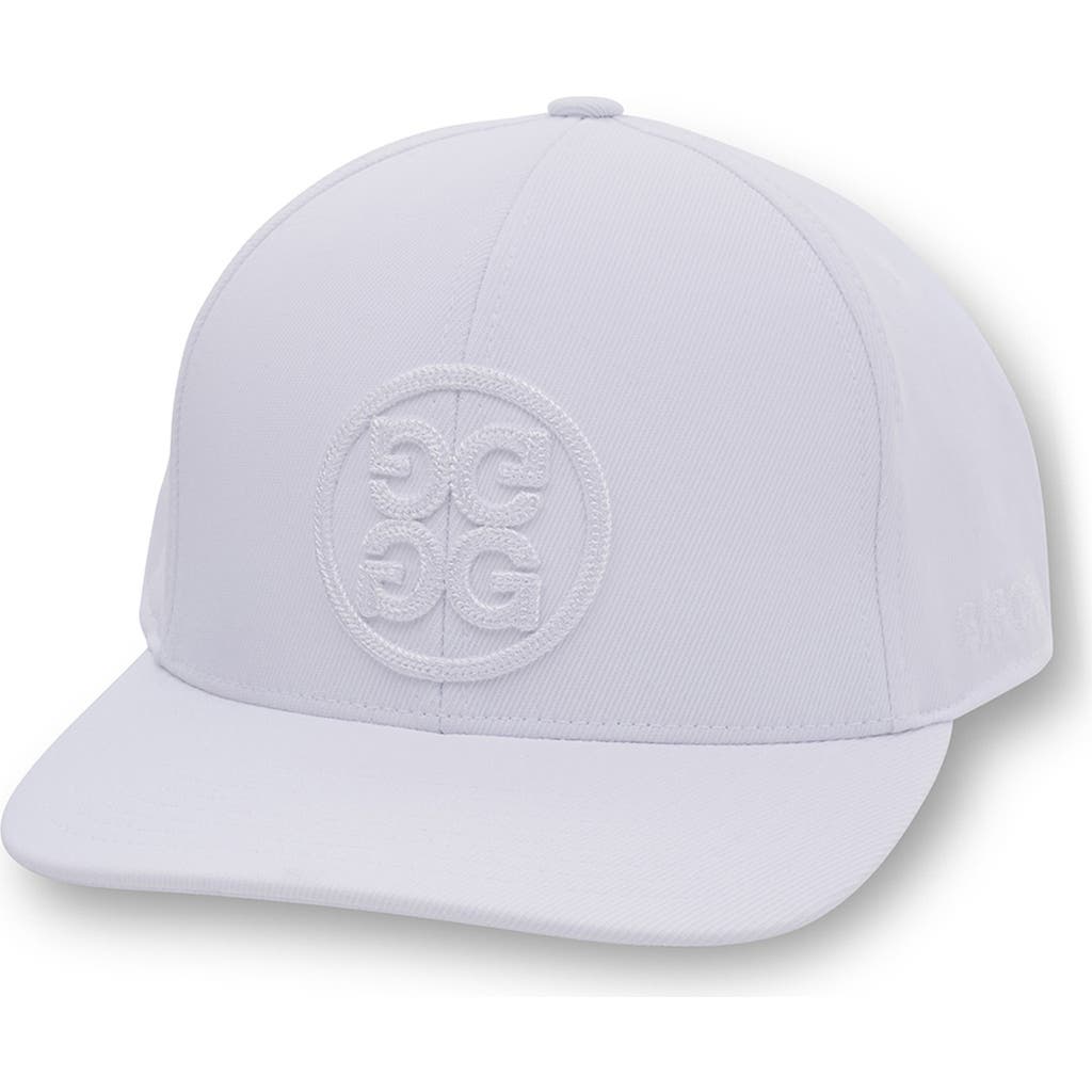 G/fore Circle Logo Snapback Baseball Cap In Snow