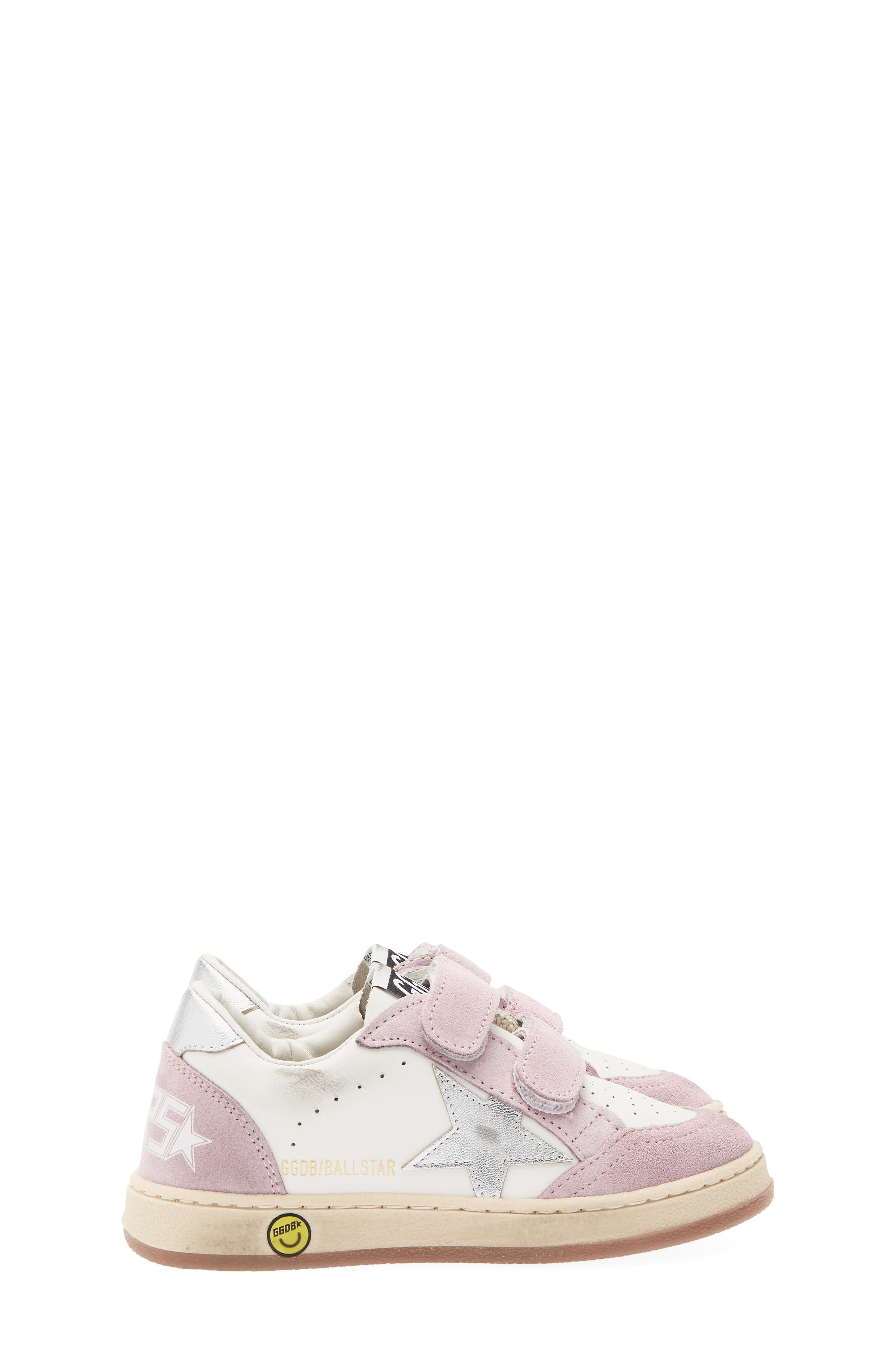 Kids' Ball Star Sneaker, Alternate, color, WHITE/ LILAC/ SILVER