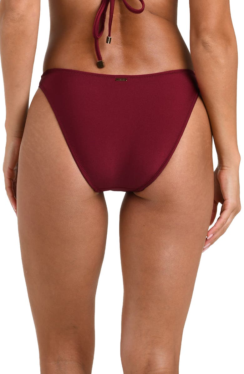 L'AGENCE Jean Bikini Bottoms, Alternate, color, Black Cherry