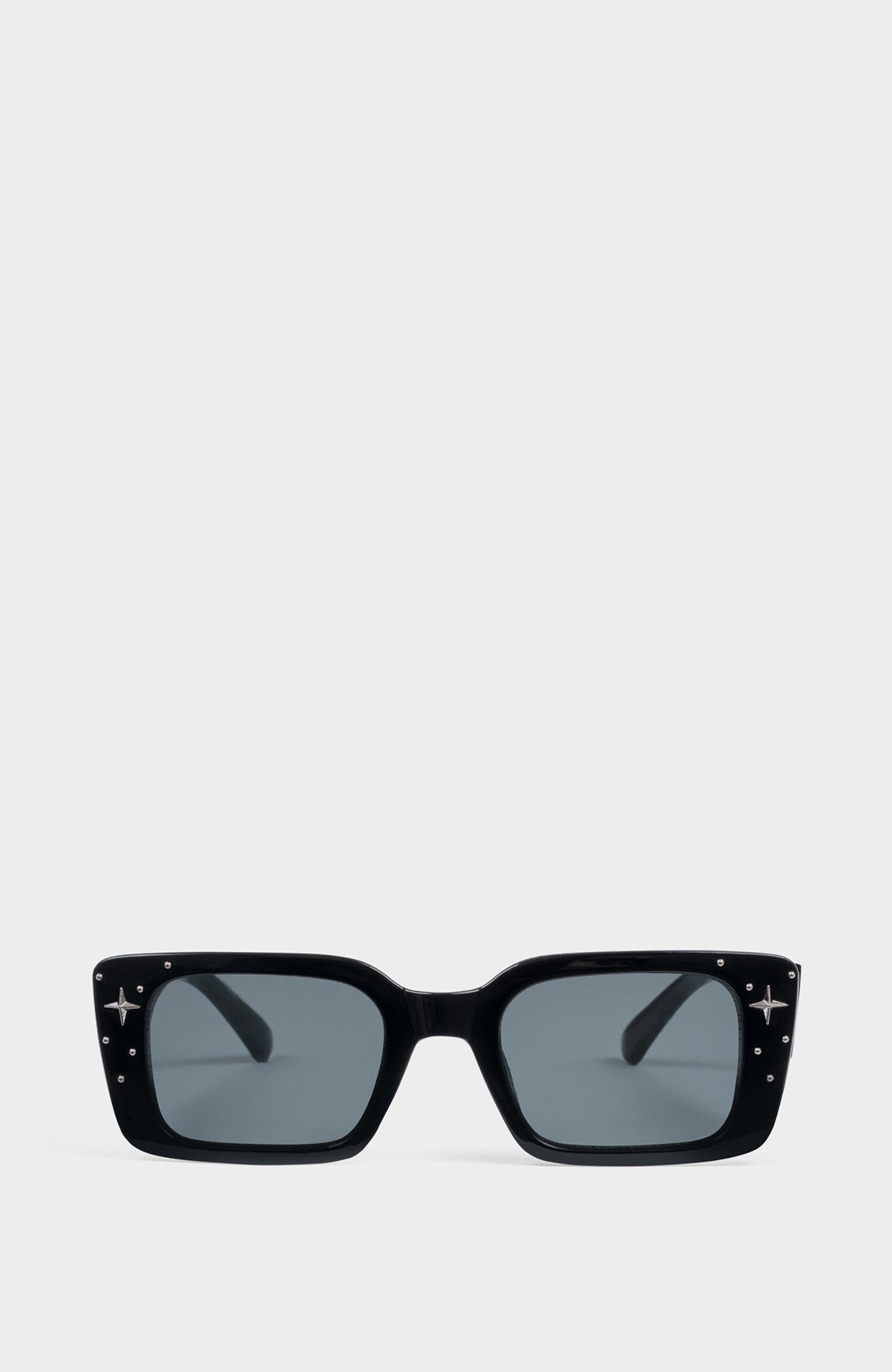 Solid Black Studded