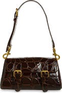Dries Van Noten Croc Embossed Satchel