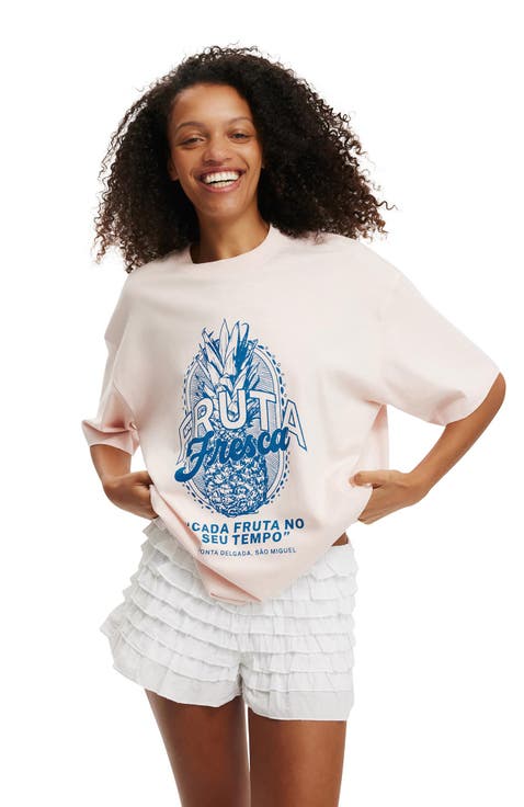 Pink Extra Dirty Relaxed Fit Graphic Tee main image 1