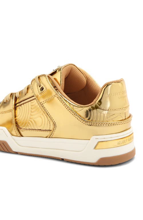Kurt Geiger London Regan Low Top Sneaker In Gold