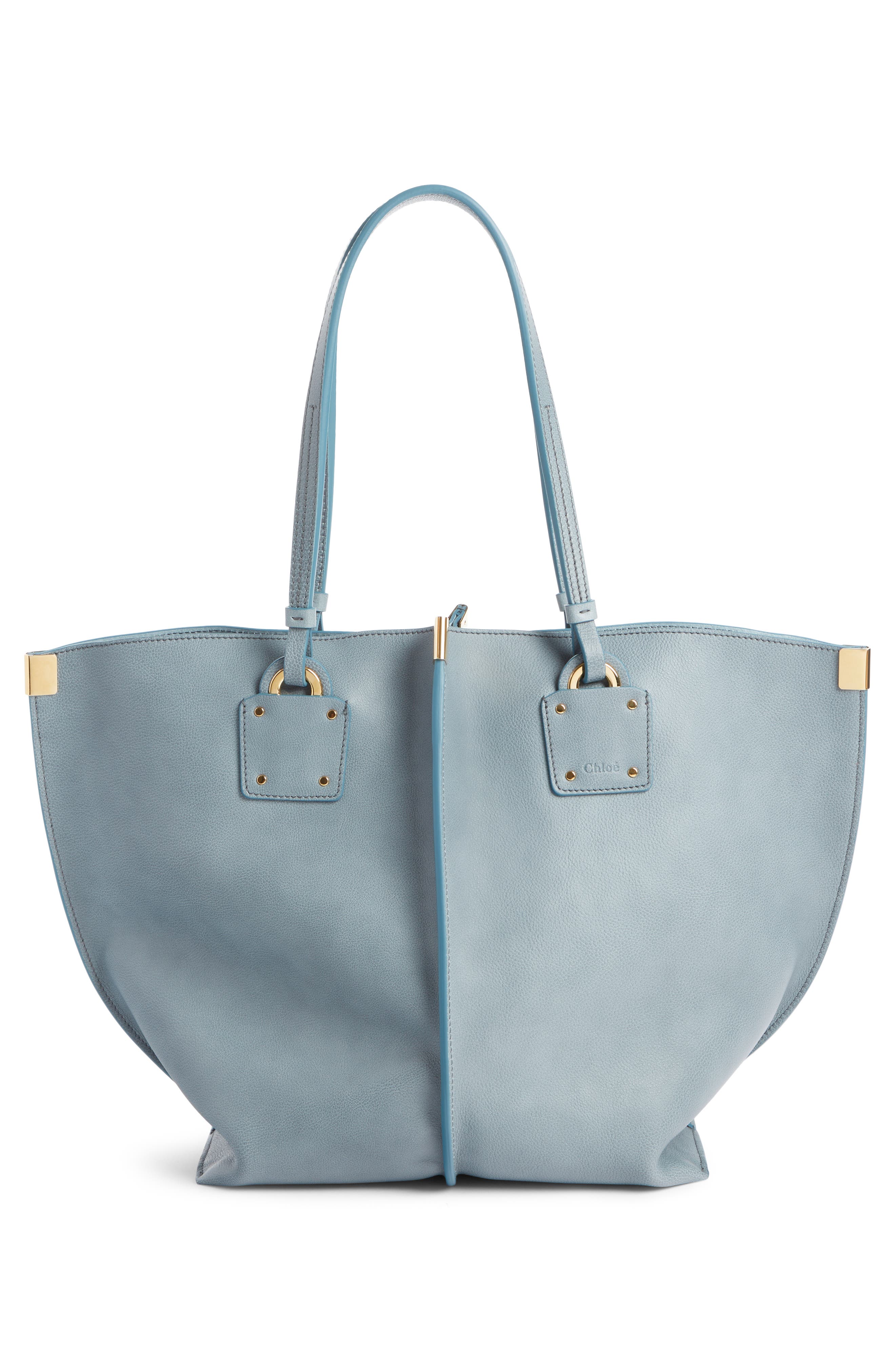 Chloé Vick Leather Tote, Alternate, color, 