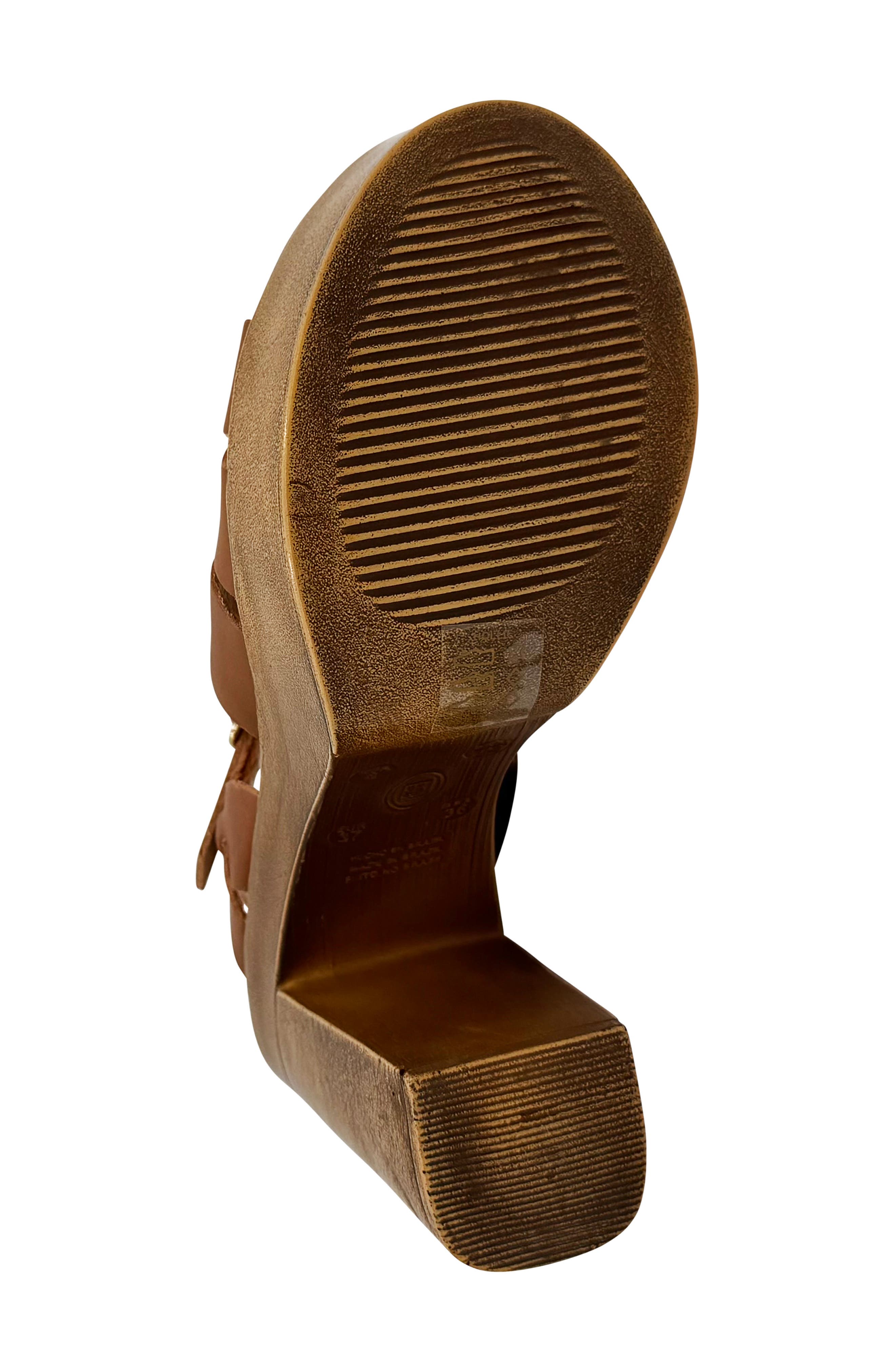 CHELSEA CREW Hollie Platform Sandal, Alternate, color, Tan Leather