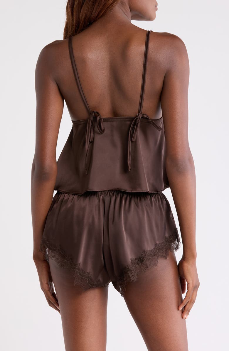 Kat The Label Sorrento Lace Trim Satin Camisole, Alternate, color, 