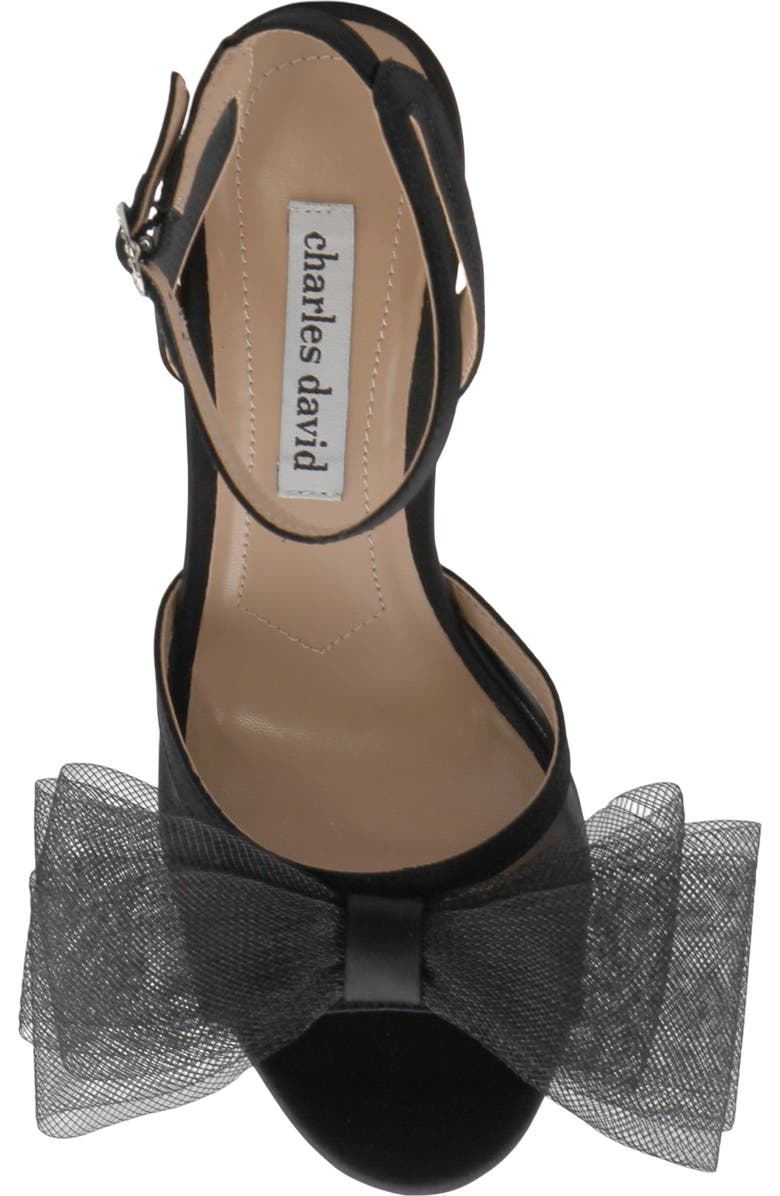 Charles David Bridges Ankle Strap Sandal, Alternate, color, Black