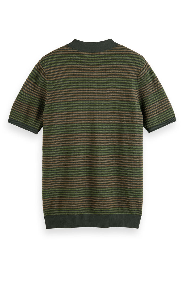 Scotch & Soda Hideaway Stripe Polo Sweater, Alternate, color, 