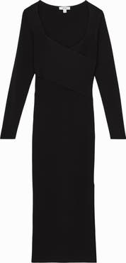Reiss Sophia Long Sleeve Knit Maxi Dress