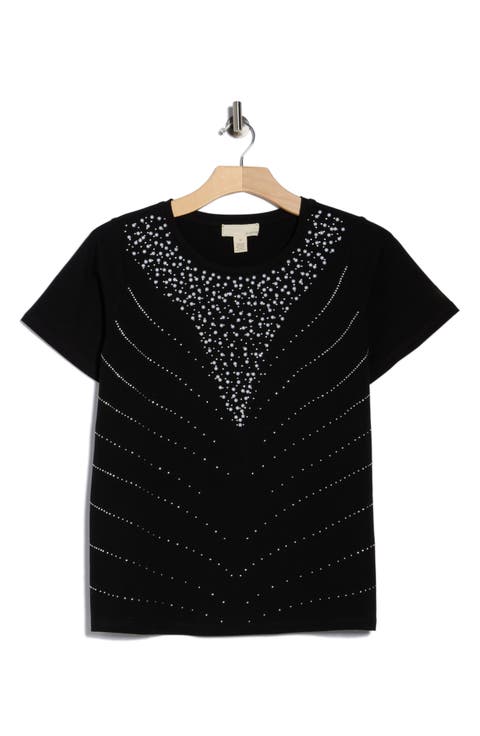 Odelia Embellished T-Shirt (Plus)