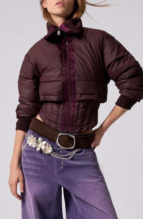 Quilted Crop Puffer Jacket