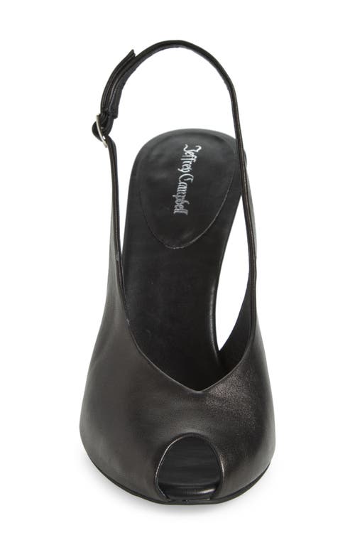 Jeffrey Campbell Snoah Slingback Peep Toe Pump In Black