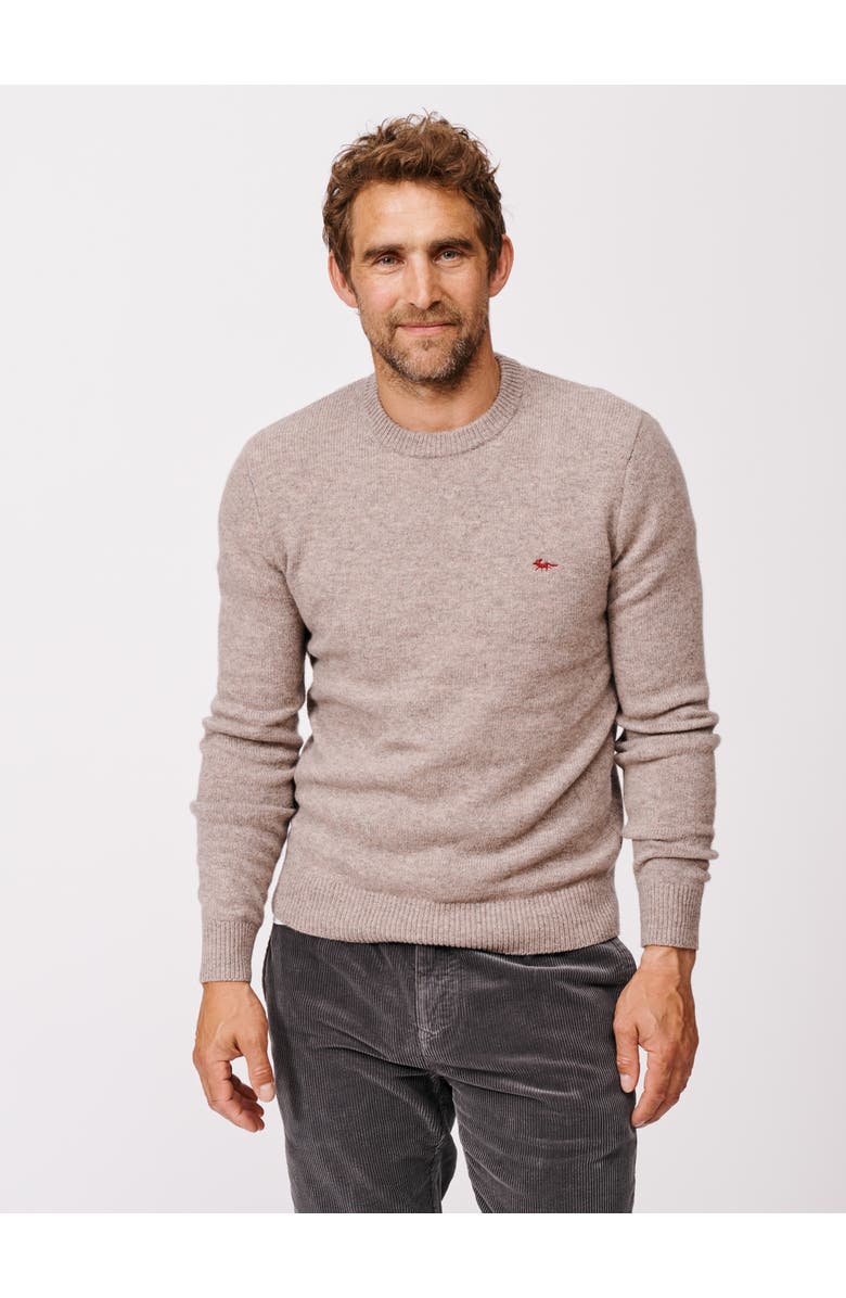 Aubin Phillips Lambswool Crew Neck Sweater, Main, color, Stone