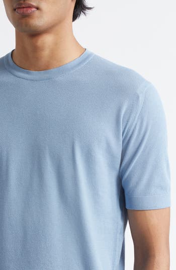 Tシャツ・カットソー JOHN SMEDLEY Men T Shirts PARK NAVY Blue John Smedley Tindall cotton jersey T-shirt John Smedley