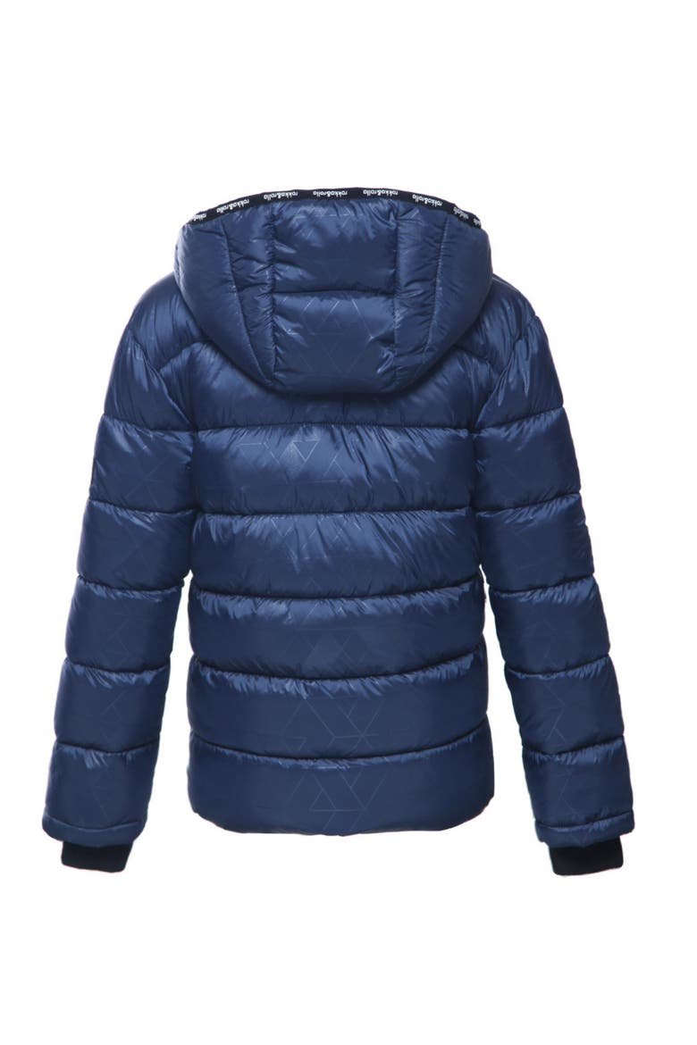 Kids' Heavyweight Fleece Lined Puffer Jacket, Alternate, color, Geo emboss