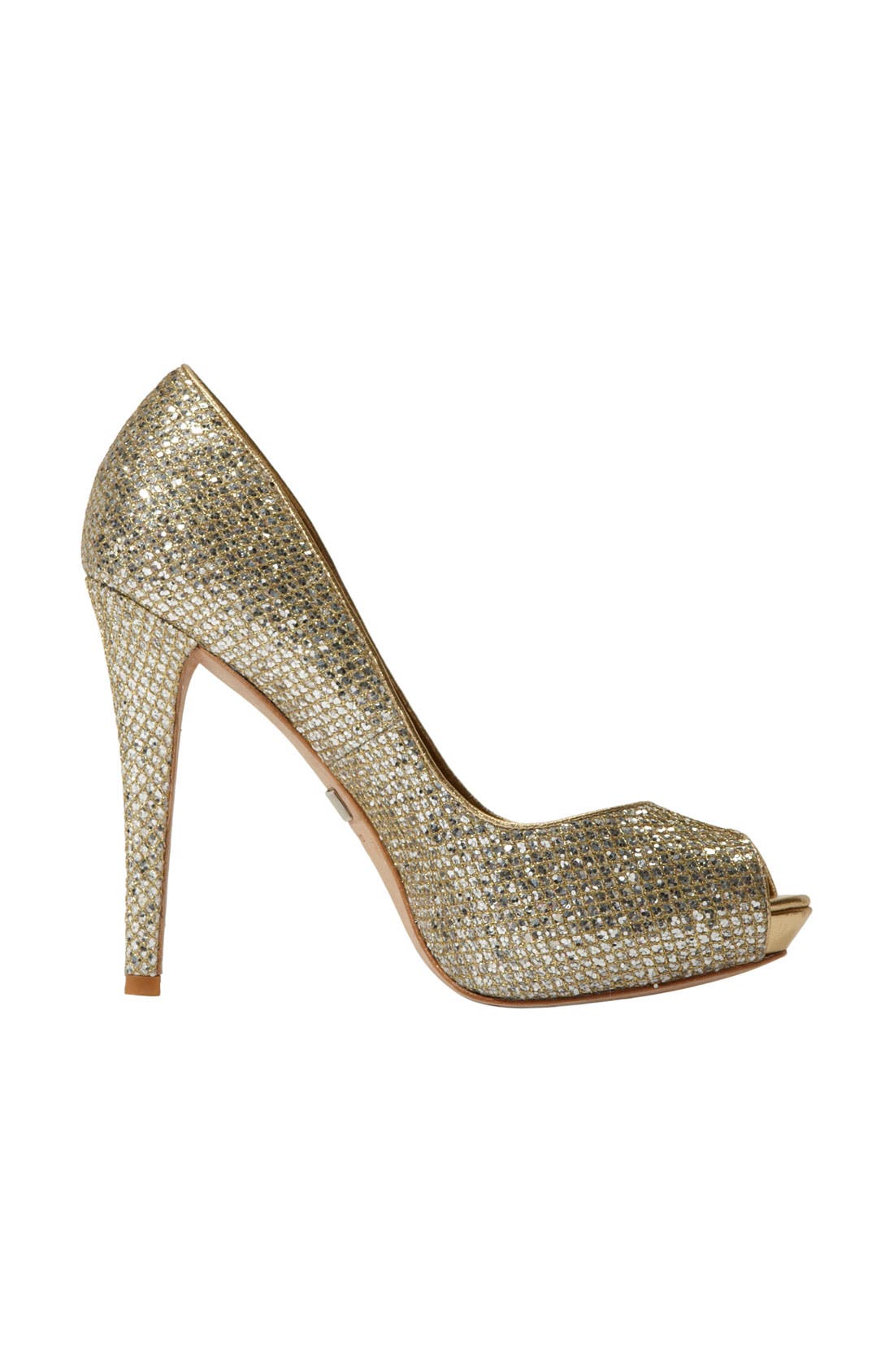 Badgley Mischka 'Humbie II' Pump, Alternate, color, GOLD GLITTER