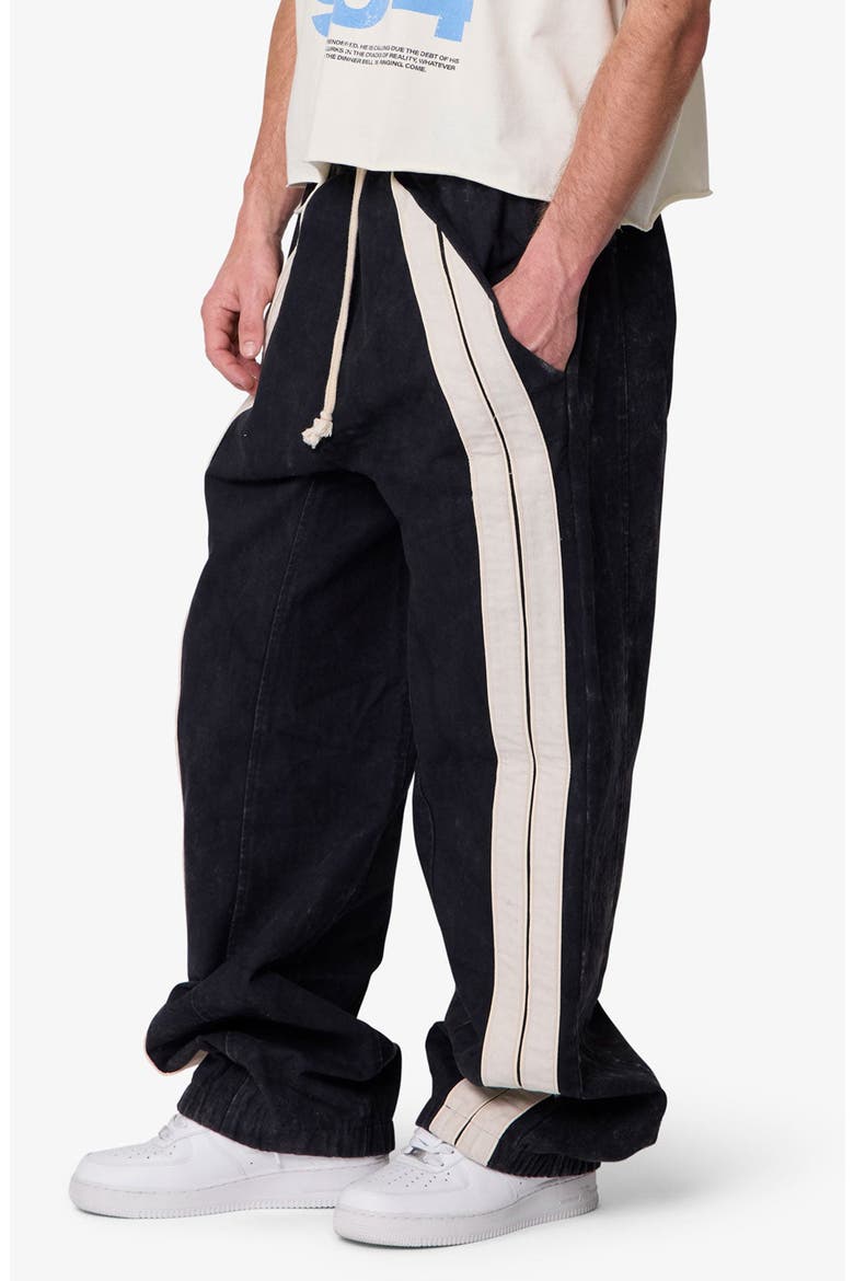 Ultra Baggy Stripe Twill Pants, Alternate, color, BLACK/ WHITE