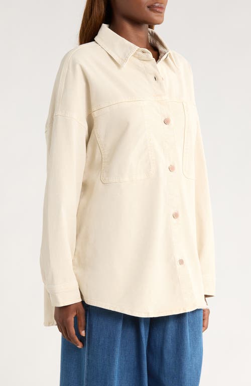 Marine Layer Molly Oversize Shirt Jacket In Neutral