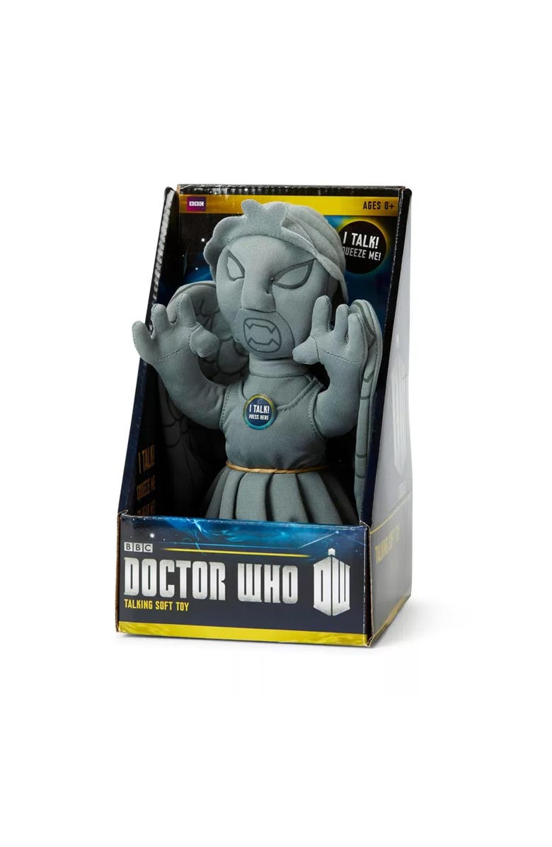Toynk Doctor Who 9" Weeping Angel Plush With Sound - Talking Soft Toy, Alternate, color, Grey
