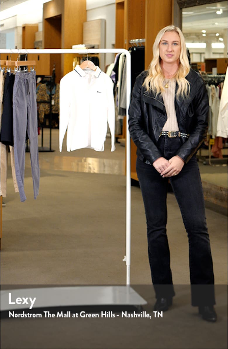 Kids' Mini Me Cotton Piqué Long Sleeve Polo, sales video thumbnail