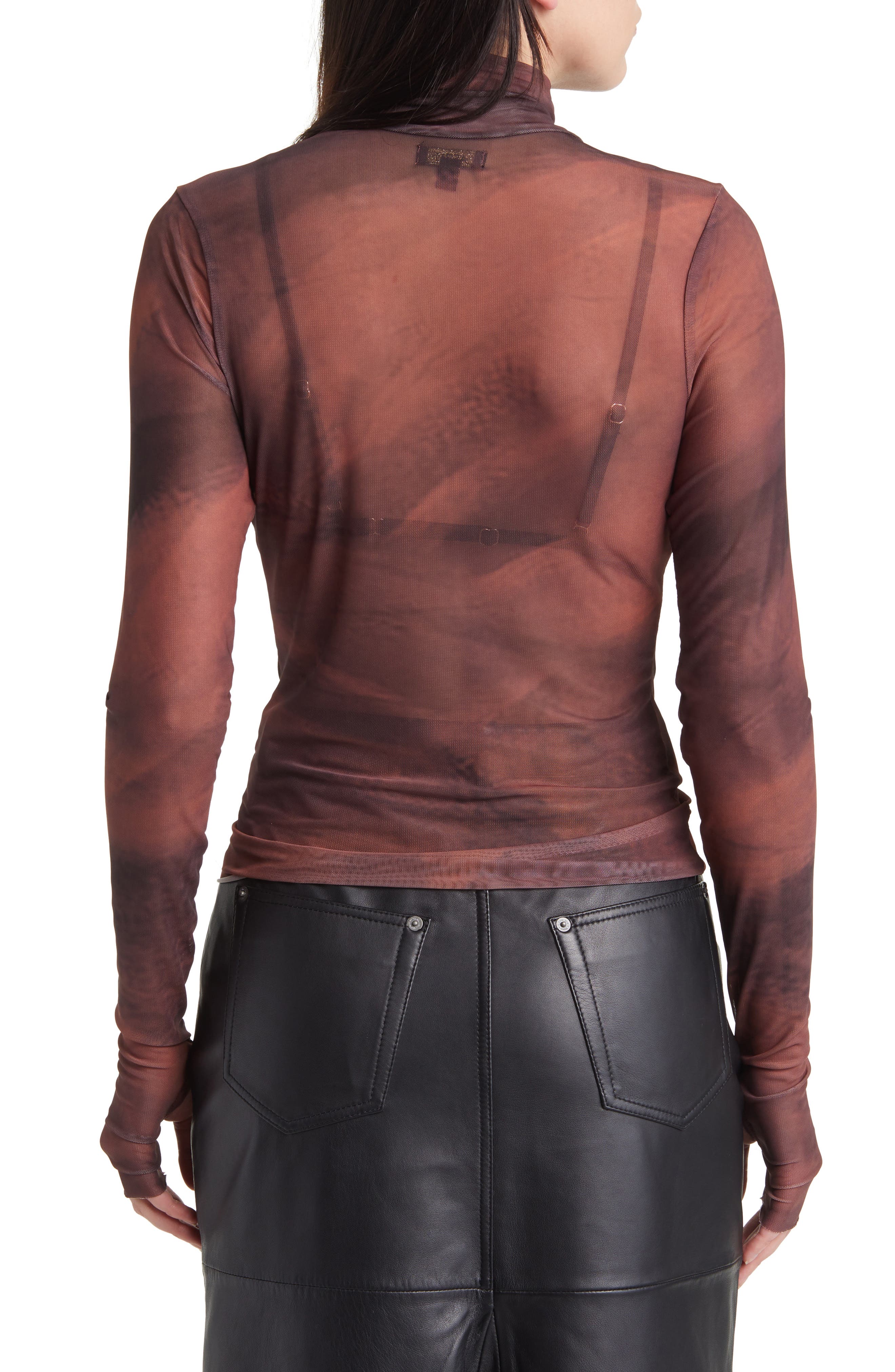 Zadie Semi Sheer Turtleneck - image 2