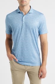johnnie-O Cup of Jo Breakfast Print Performance Jersey Polo