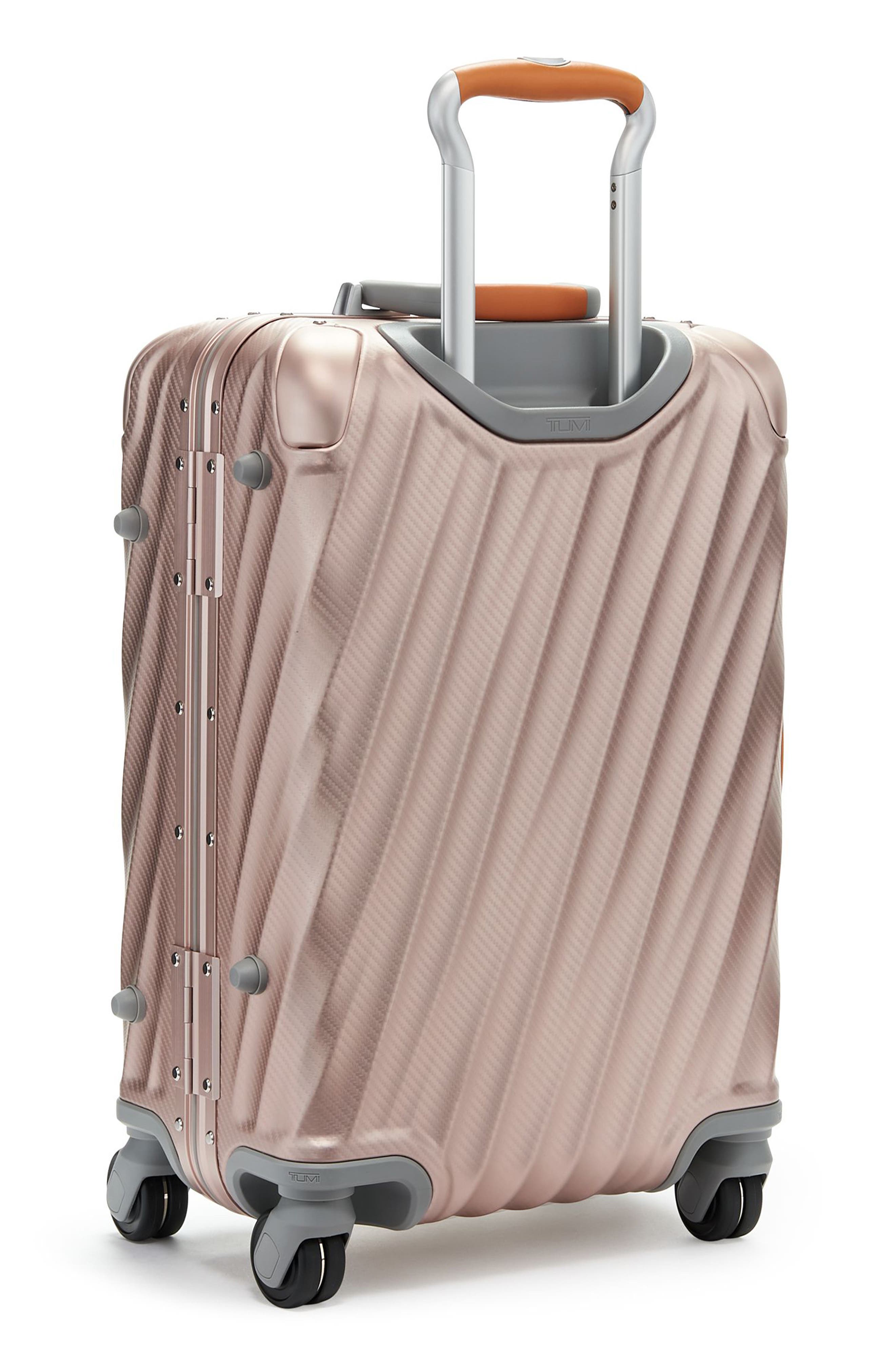 TUMI 19 Degree Aluminum 22-Inch International Spinner Carry-On Bag, Alternate, color, Texture Blush