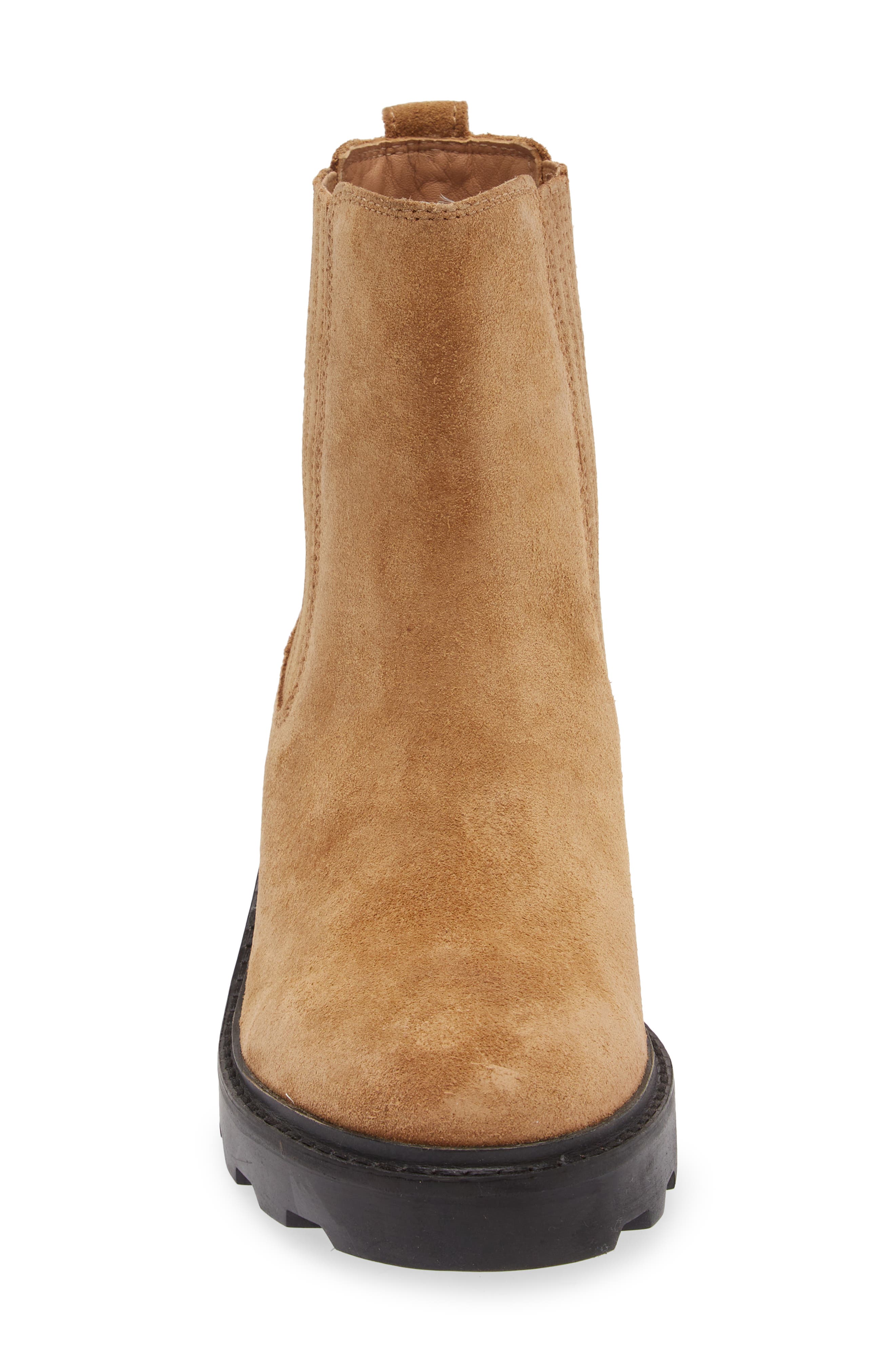 Madewell The Gwenda Platform Ankle Boot, Alternate, color, Toffee