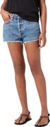 AGOLDE Parker High Waist Denim Cutoff Shorts