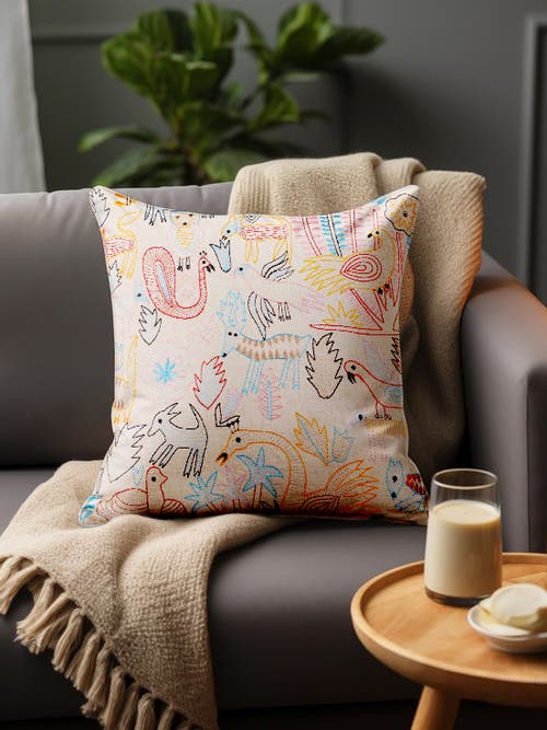 Gauri Kohli Fateh Throw Pillow Cover In Multi