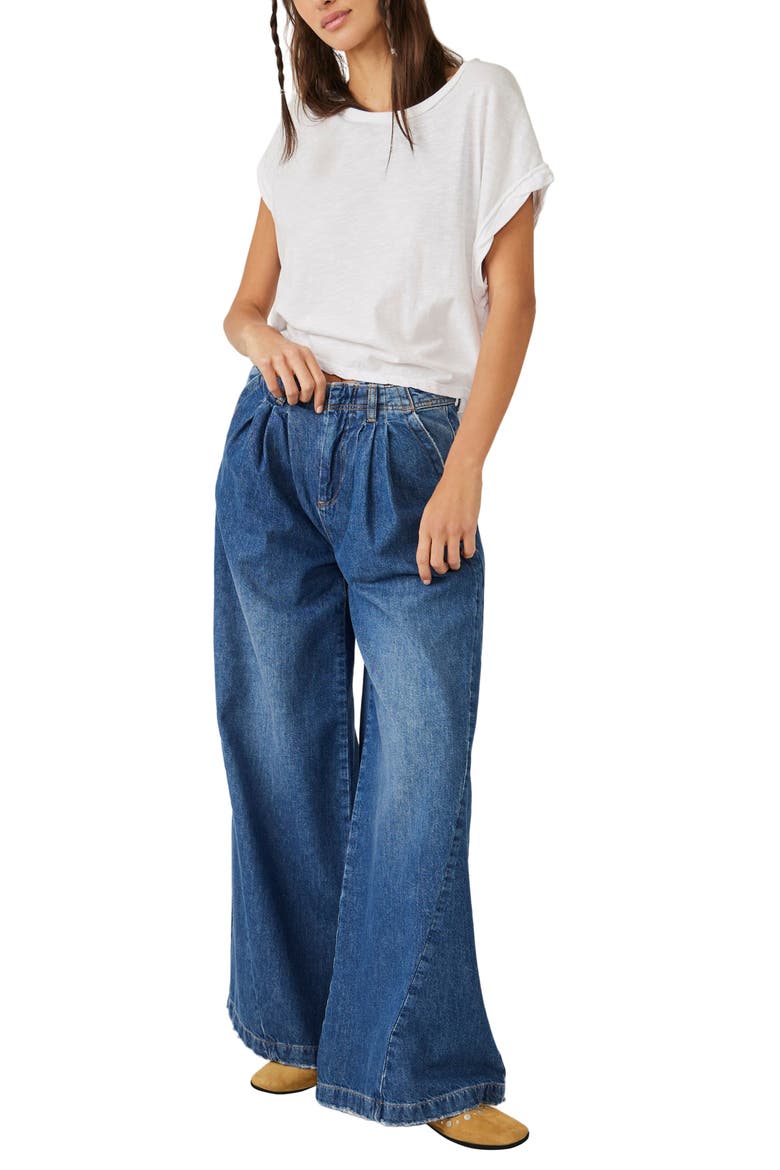 Equinox Wide Leg Trouser Jeans, Alternate, color, LAKE LIFE